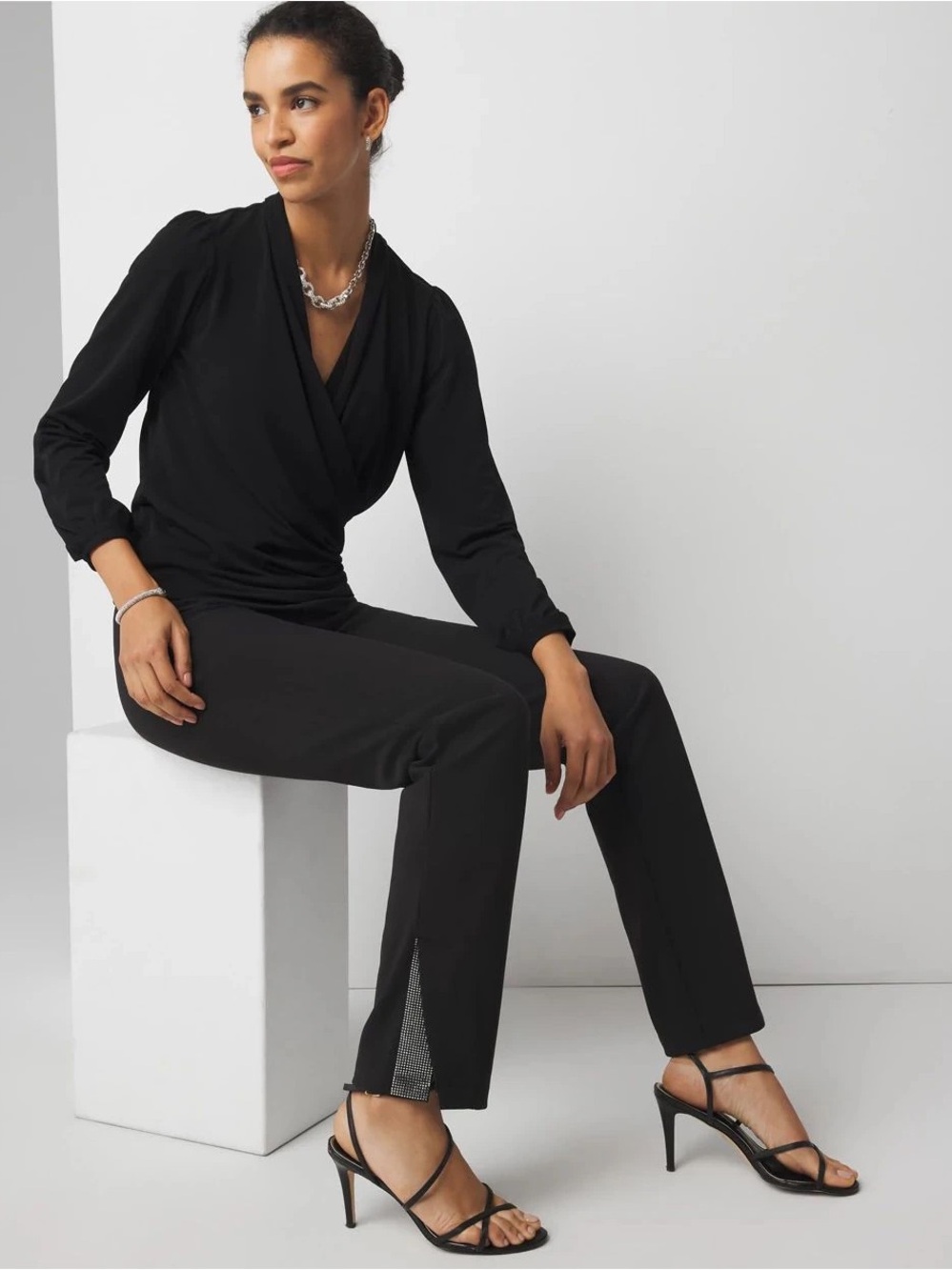 White House Black
Market Scuba Embellished Flare
Leggings